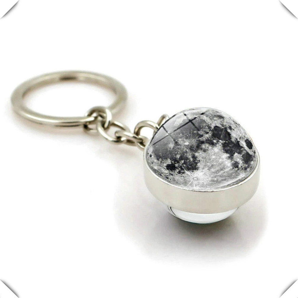 Xcm Chain - Glaskugel Autoschlüsselanhänger Erde Sonne Mars Kunstbild